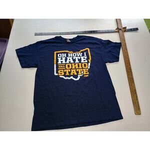 Smack Apparel "Oh How I Hate The Ohio State" T-Shirt - Blue, Size L